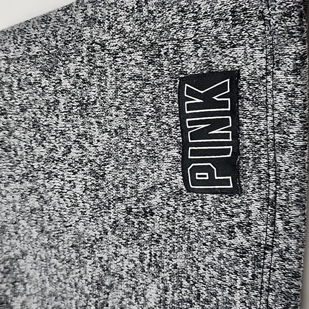 Victoria's Secret PINK Gray Hooded Crop Sweatshirt, Size S Small - Picture 5 of 13